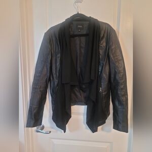 Guess Black Lightweight Jacket with Classic Biker Style